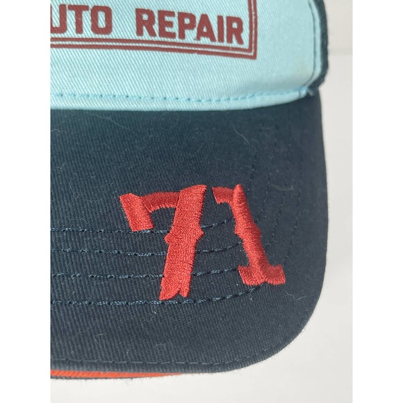 Disney Mr Toad's Auto Repair Hat Blue Adjustable Baseball Cap Adult Mesh Trucker - Picture 8 of 10